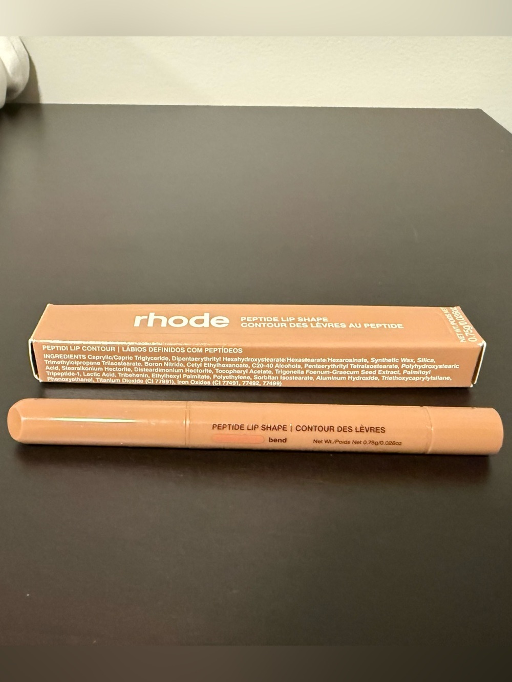 Rhode Peptide Lip Shape Bend Soft Peachy Beige New in Box